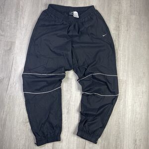 Vtg Nike Challenge Court Tennis Pants Black Men’s 2XL Agassi Joggers Baggy RB